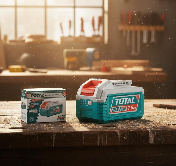 TOTAL BATERIA DE ION DE LITIO 20V 7.5AH INDUSTRIAL TFBLI2075
