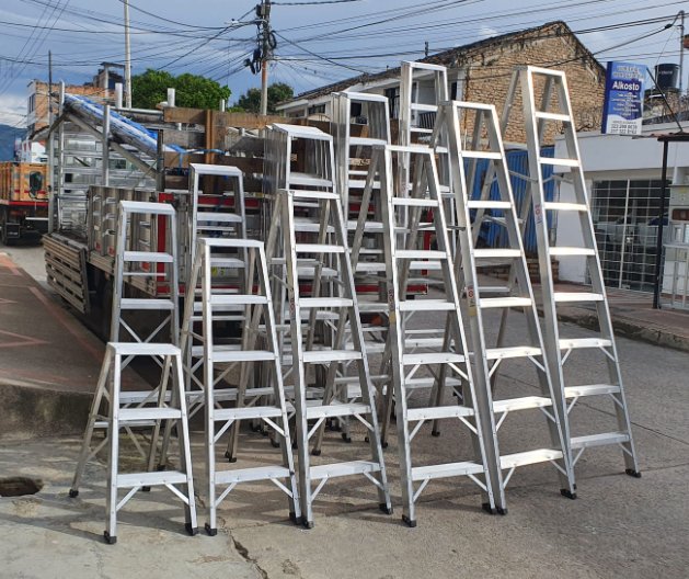 12 PASOS ESCALERA TIJERA EN ALUMINIO TIPO 1 - INSTA - YA PITALITOINSTA - YA PITALITO