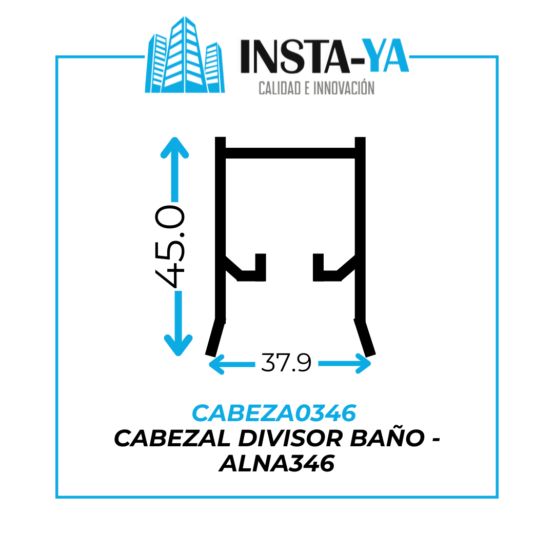 CABEZA0346 CABEZAL DIVISOR BAÑO - ALNA346