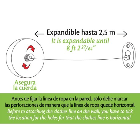 Tendedero 1 cuerda