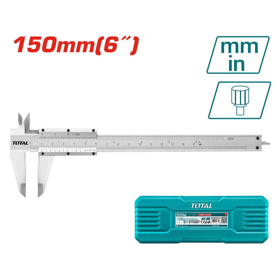 TOTAL CALIBRADOR PIE DE REY ANALOGO 0.150MM - TMT311501