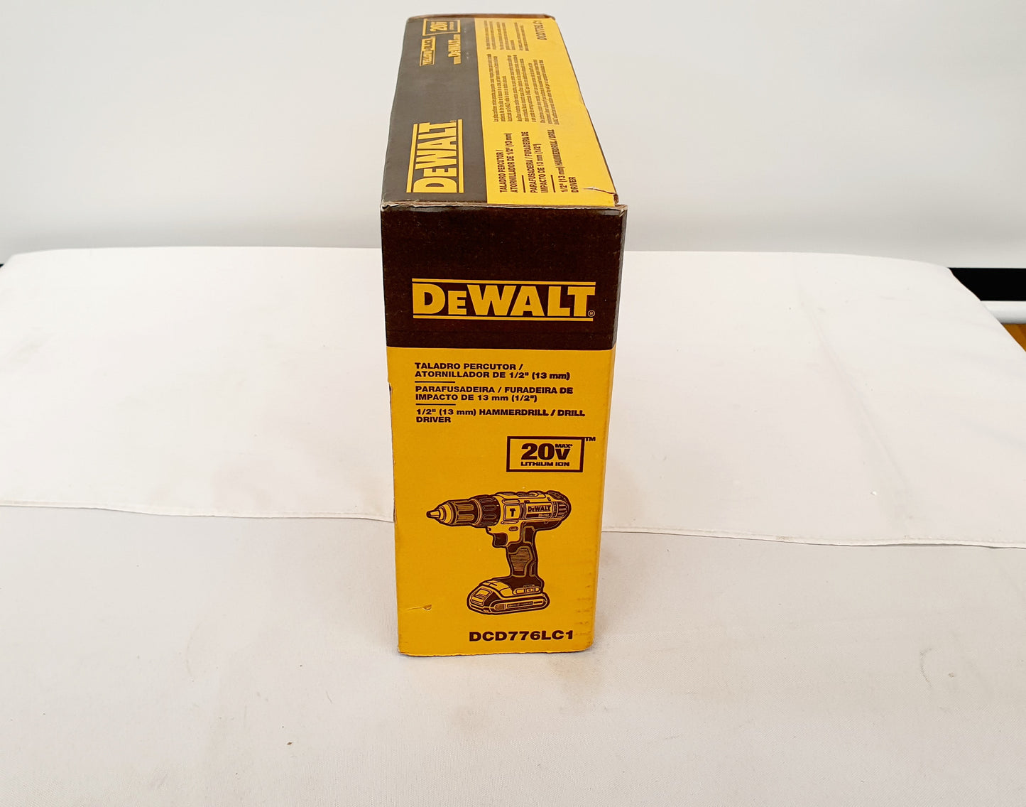 DEWALT TALADRO PERCUTOR INALAMBRICO DE 1/2" 20V DCD776LC1