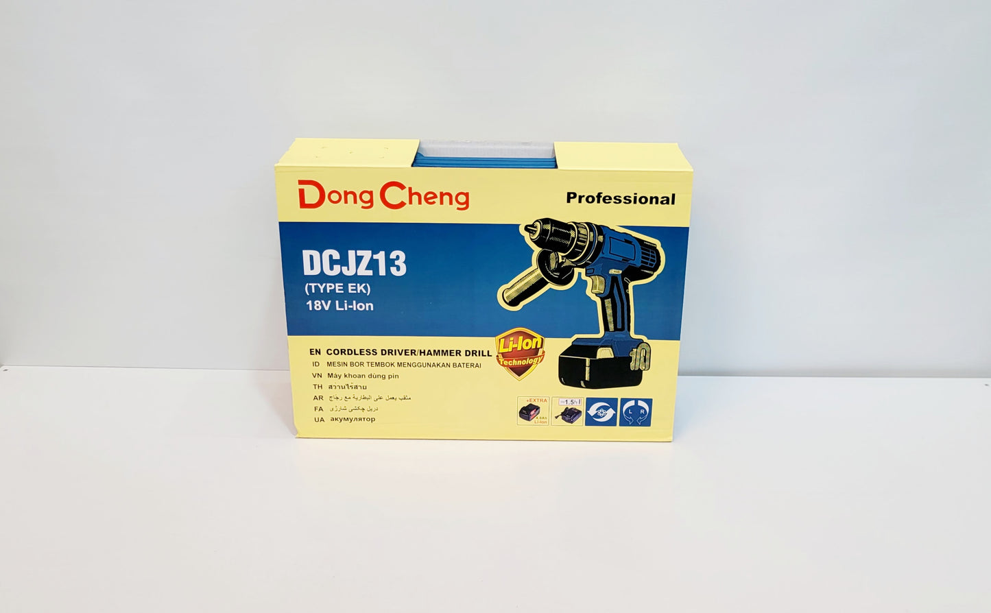 DONG CHENG TALADRO PERCUTOR INALAMBRICO DE 1/2" 18V DCJZ13