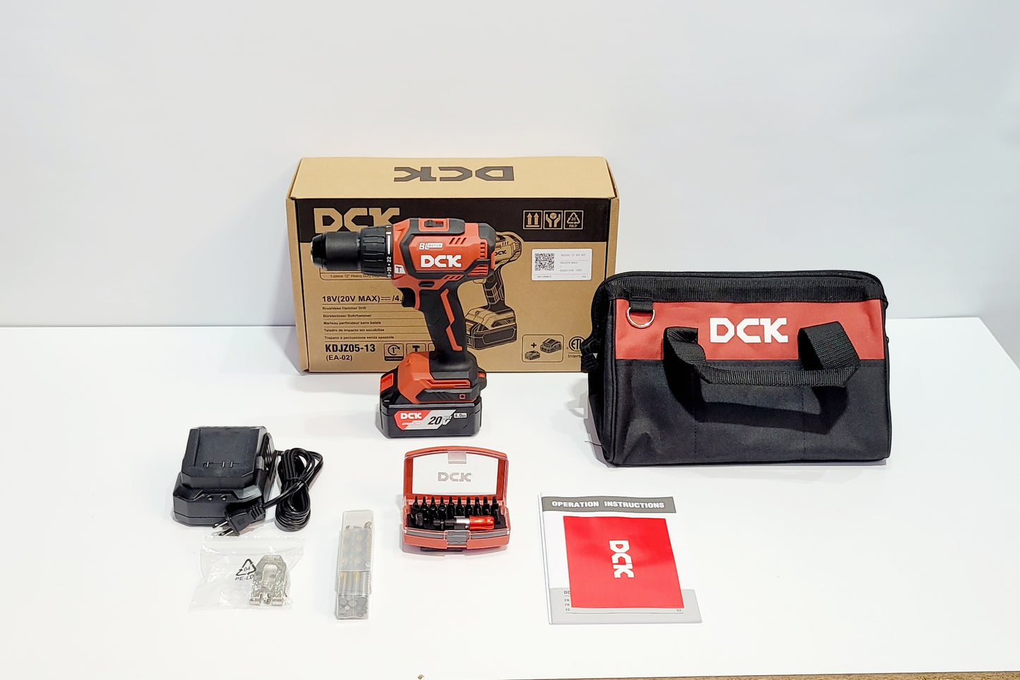DCK TALADRO INALAMBRICO PERCUTOR DE 1/2" 20V KDJZ05-13