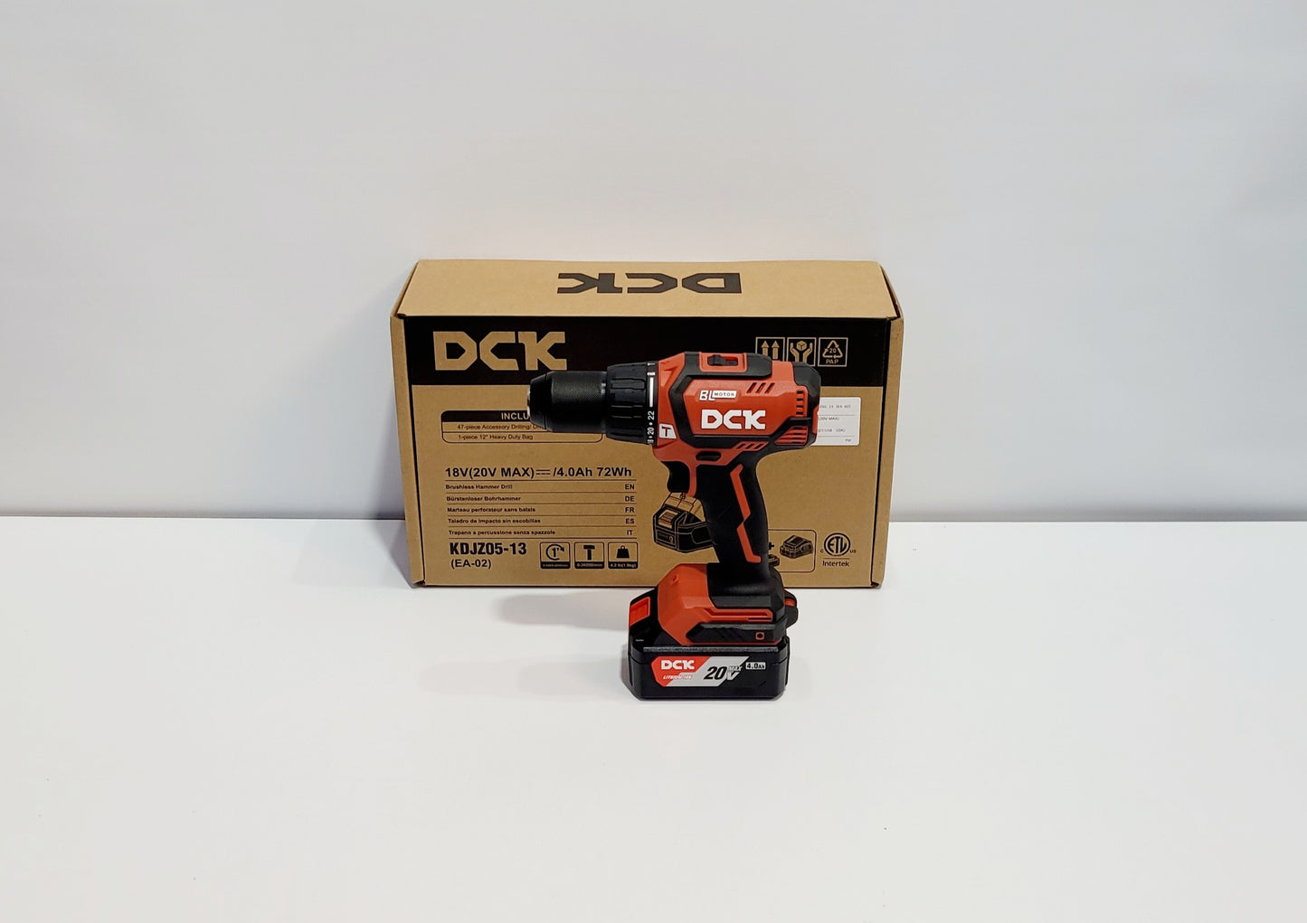 DCK TALADRO INALAMBRICO PERCUTOR DE 1/2" 20V KDJZ05-13