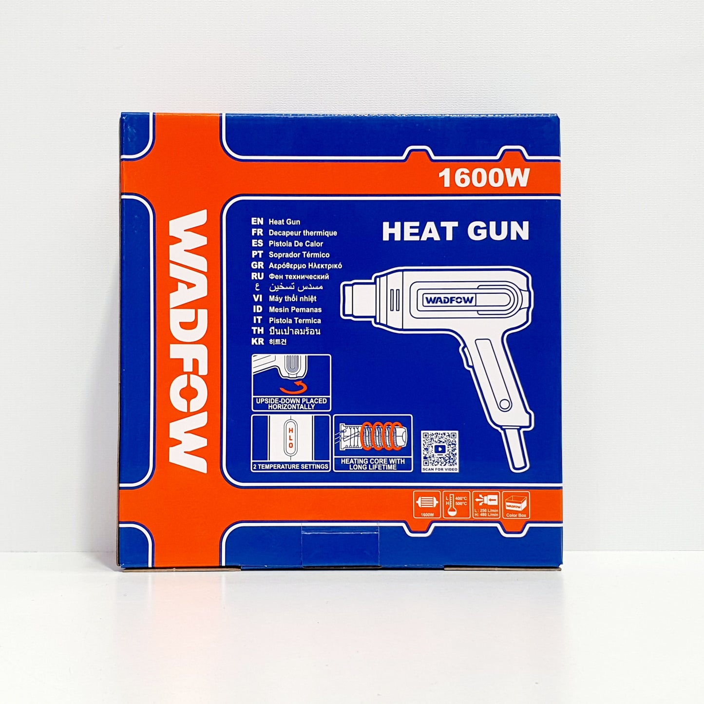 WADFOW PISTOLA CALOR 110V 60HZ 1600W T400-500°C UWHG1516