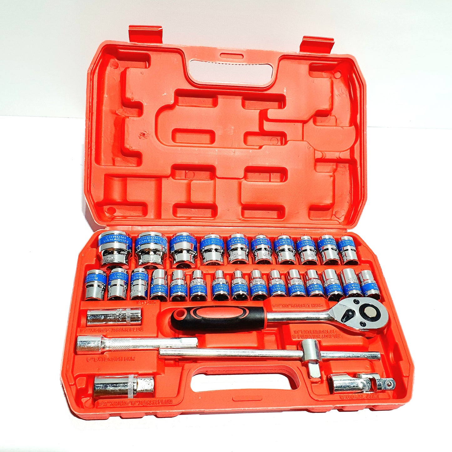 I.O JUEGO DE COPAS 32 PIEZAS ESTUCHE ROJO - 9793B