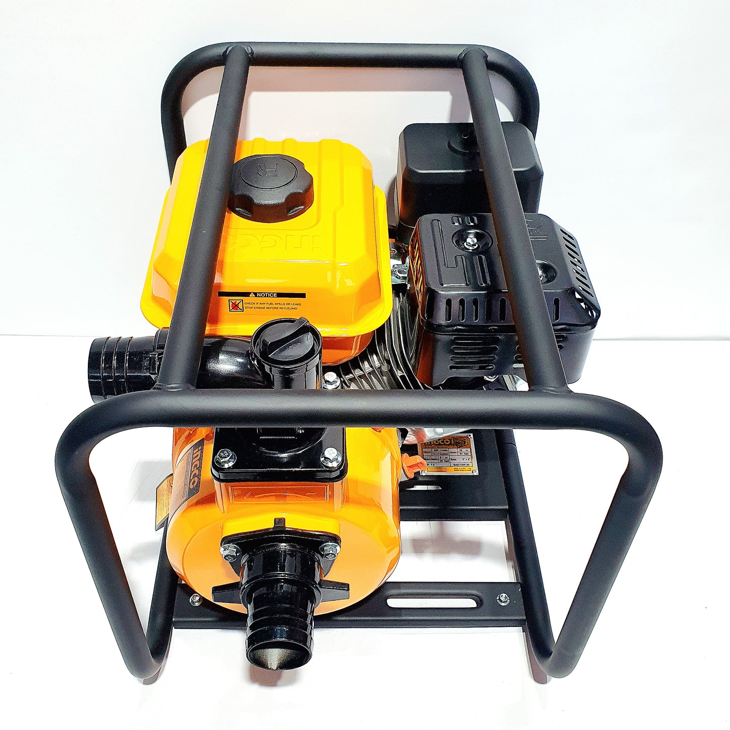 INGCO MOTOMBOMBA A GASOLINA DIAM 2'' 550L/MIN 28MTS ALTURA 8MTS SUCCION 7HP 208CC 3,6L GWP202