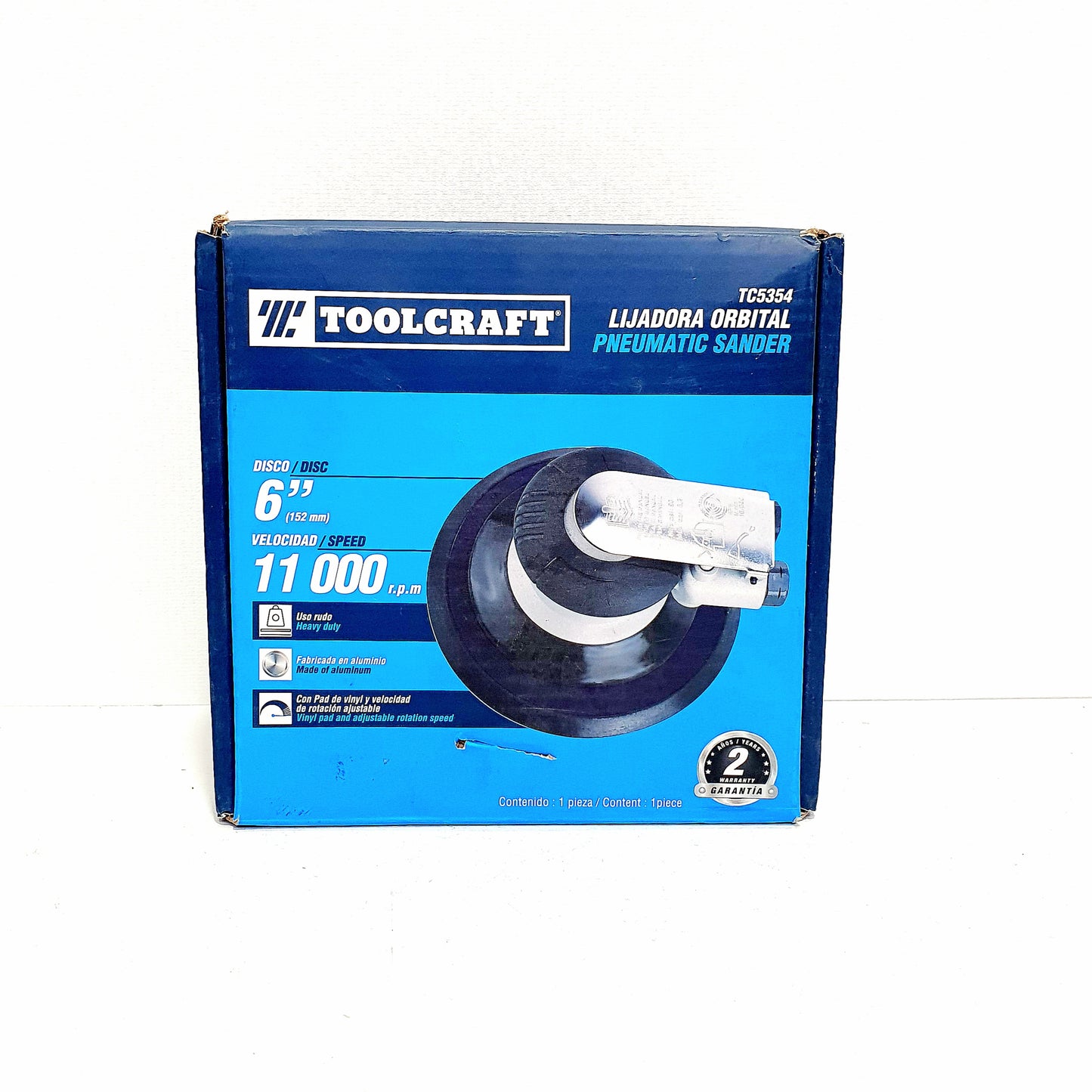 TOOLCRAFT LIJADORA ORBITAL 6" - TC5354