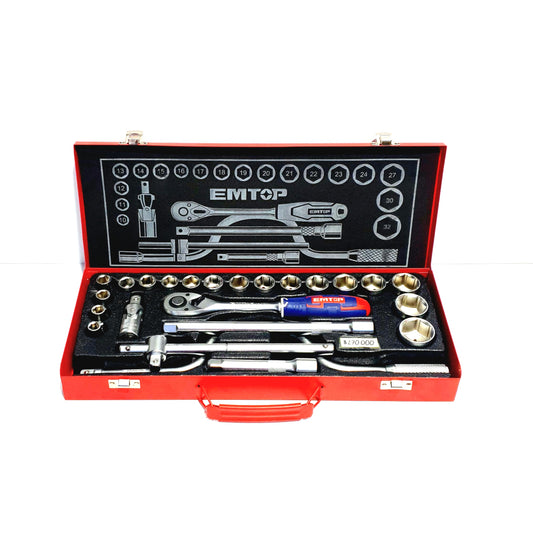 EMTOP JUEGO DE COPAS DE BUJÍA DE 24 PIEZAS - ESKT12243