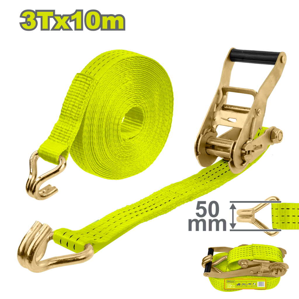 DYLLU CINCHA CON RACHET 3T X 10M DTRT13310