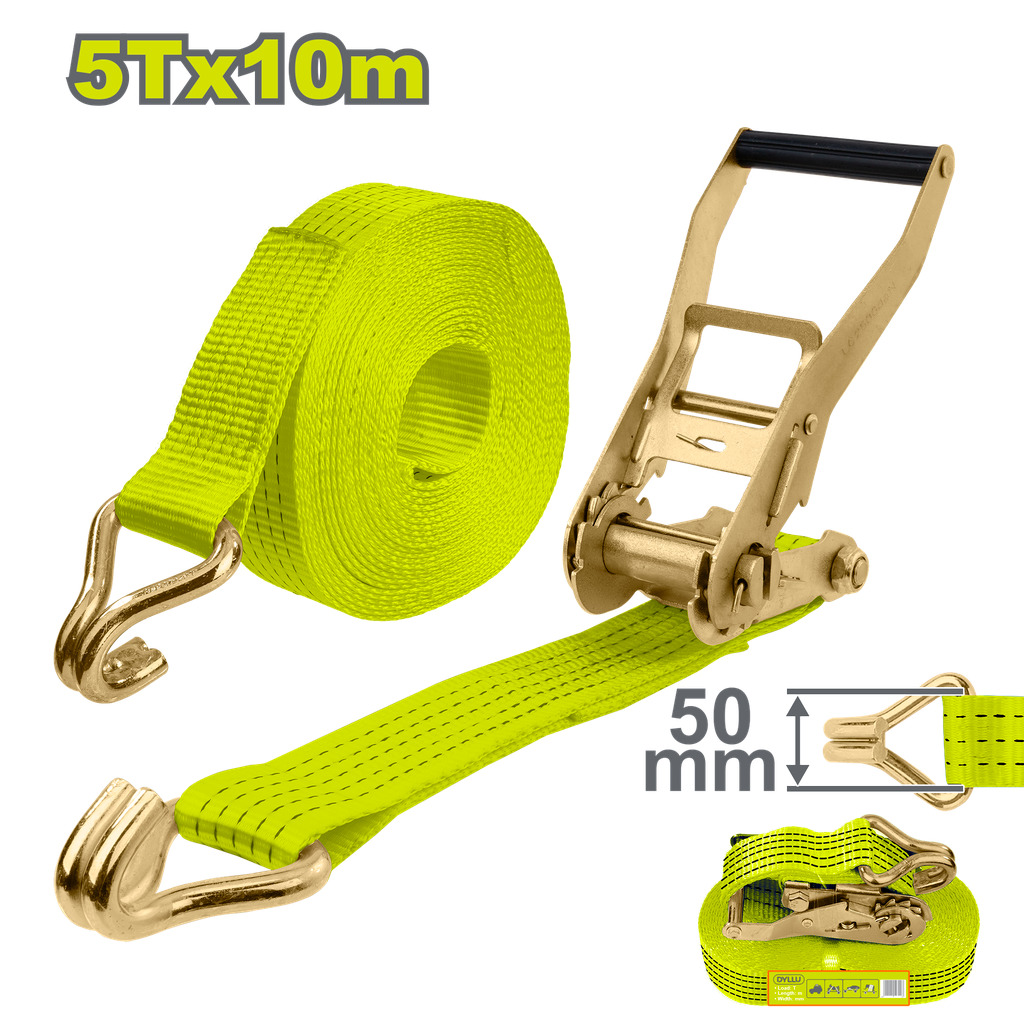 DYLLU CINCHA CON RACHET 5T X 10M DTRT13510