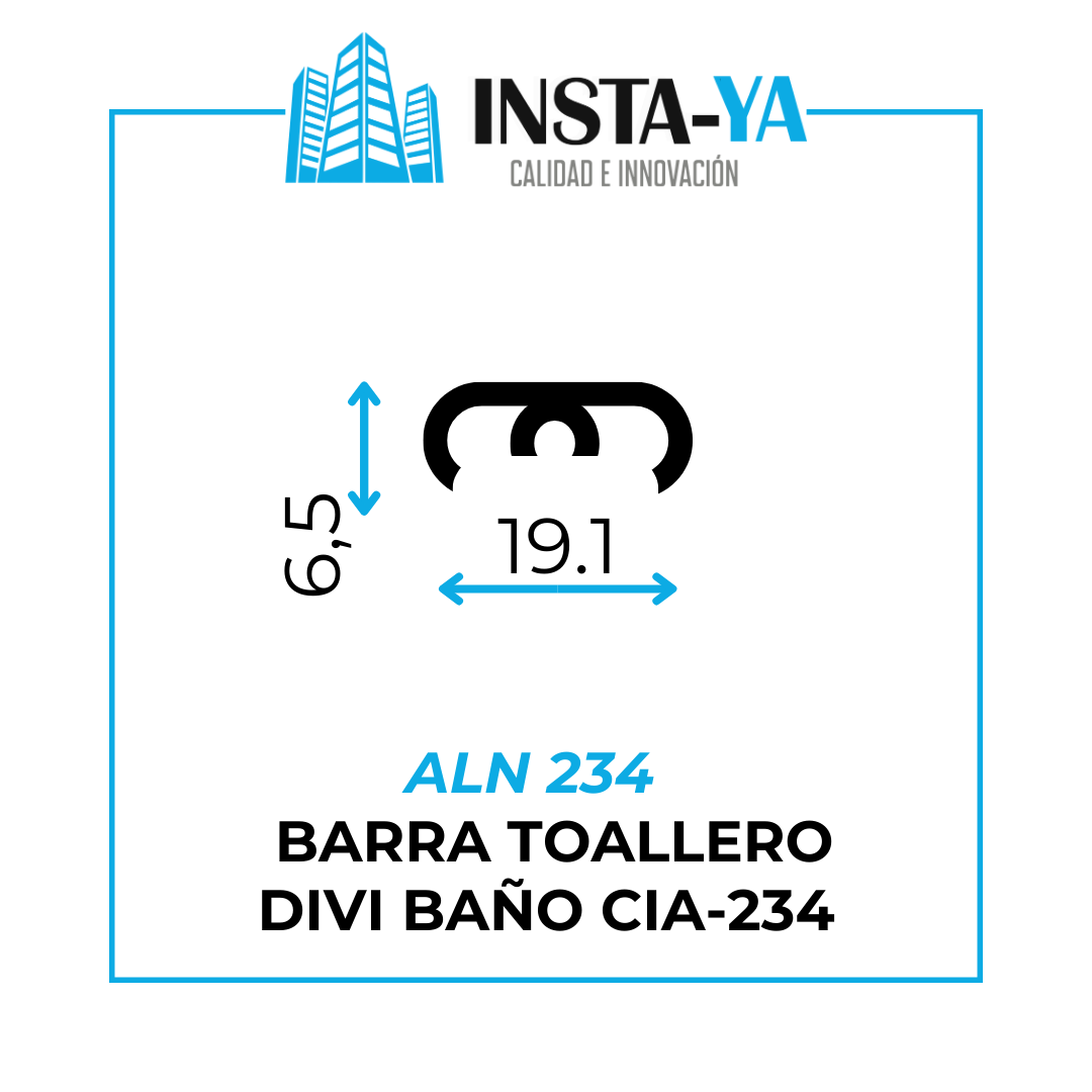 ALN 234 BARRA TOALLERO DIVI BAÑO CIA-234