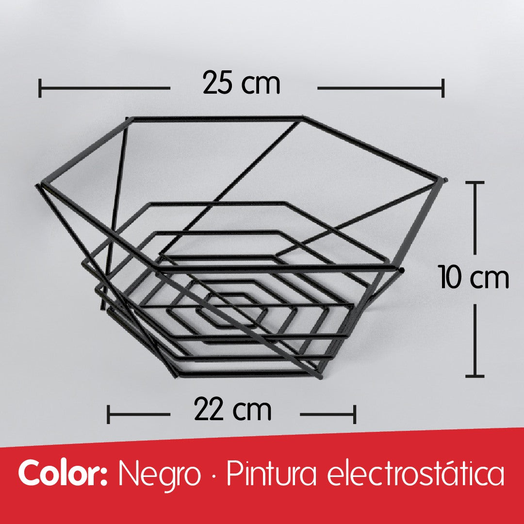 CONFORT FRUTERO POLIGONAL 485423 NEGRO