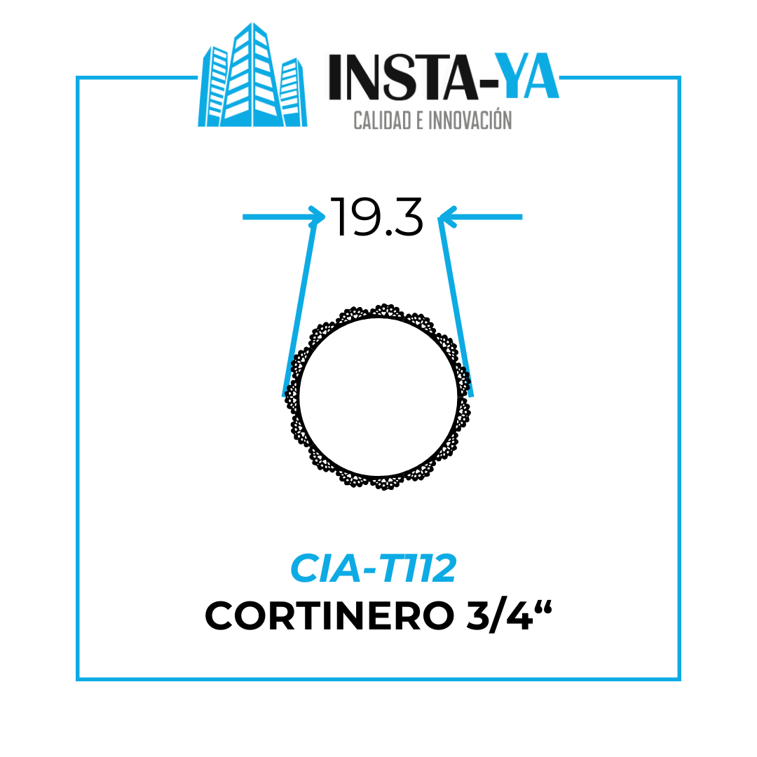 TUBO CORTINA 3/4 - TCC07M - TCC08M - TCC10M