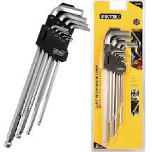 UYUSTOOLS LLAVE ALLEN DELUXE LARGO 9 PCS YAA903