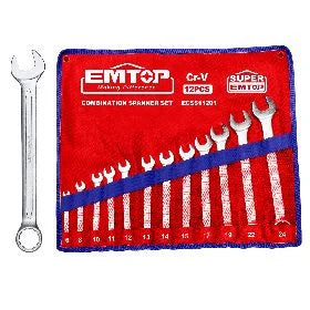 EMTOP JUEGO DE LLAVES COMBINADAS 12 PCS 6-24MM ECSS11201