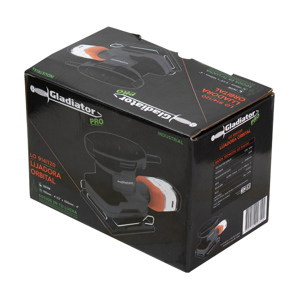 GLADIATOR PRO LIJADORA ORBITAL 260W LO 914/120
