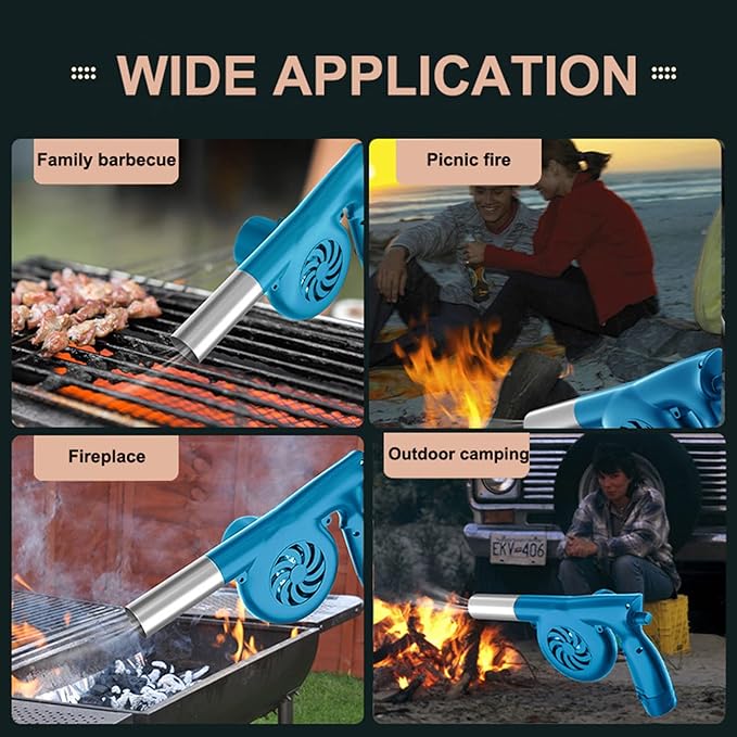 VENTILADOR SOPLADOR PARA ESTUFA DE ACEITE QUEMADO INALAMBRICO 12V