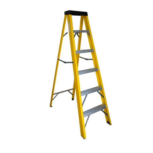 I.O ESCALERA TIJERA 6 PASOS FIBRA DE VIDRIO