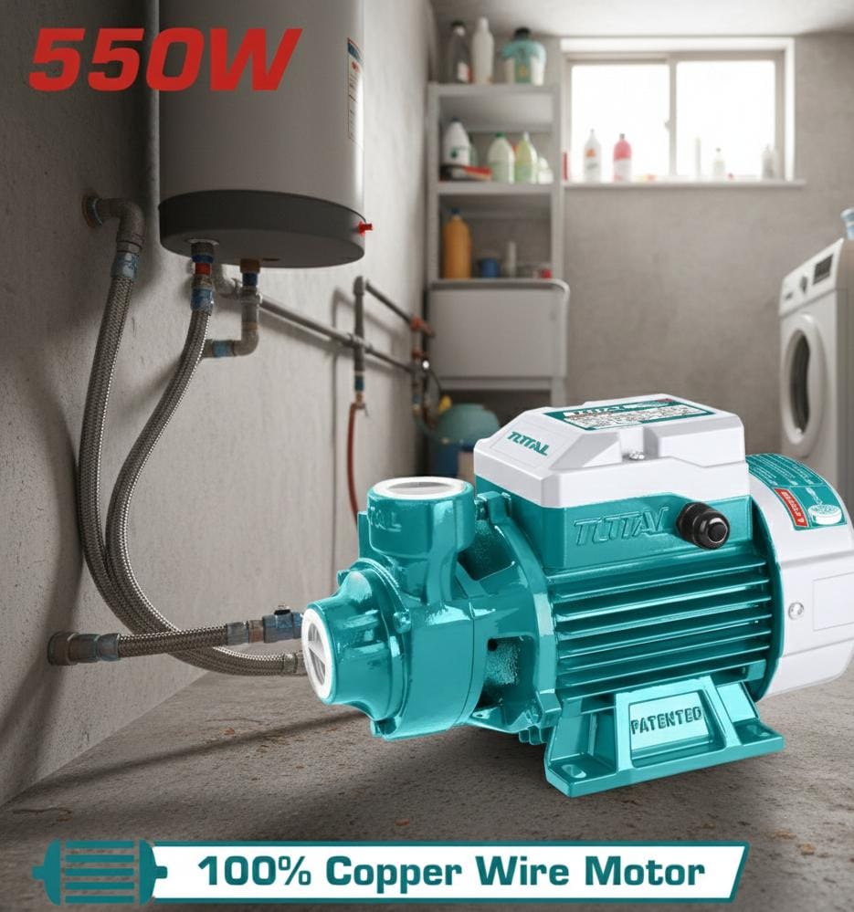 TOTAL BOMBA DE AGUA PERIFERICA ENTRADA/SALIDA 1''X1'' 45L 550W UTWP15506