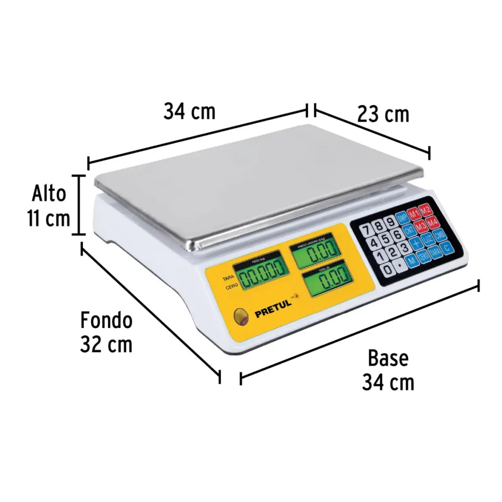 PRETUL BASCULA - BALANZA ELECTRONICA 40KG 29966