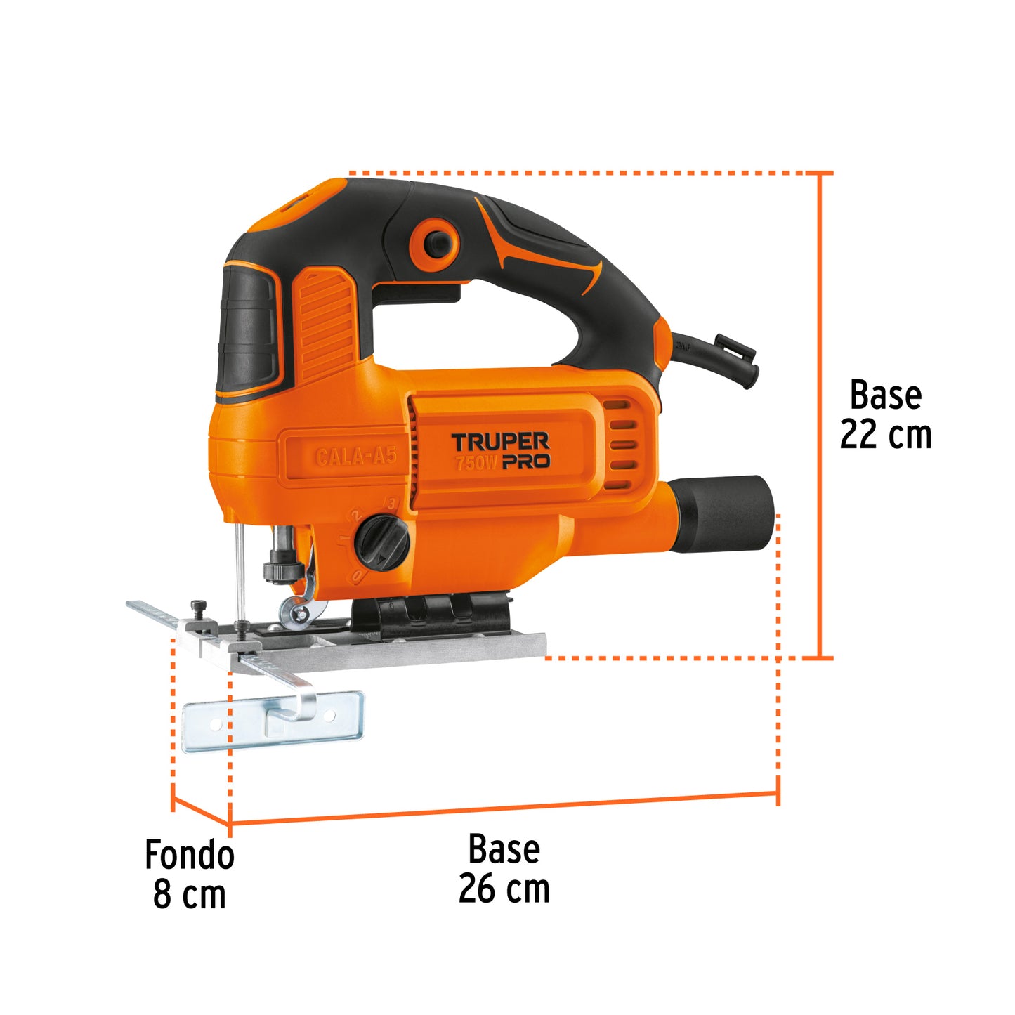 TRUPER SIERRA CALADORA DE VELOCIDAD VARIABLE 750W 15423