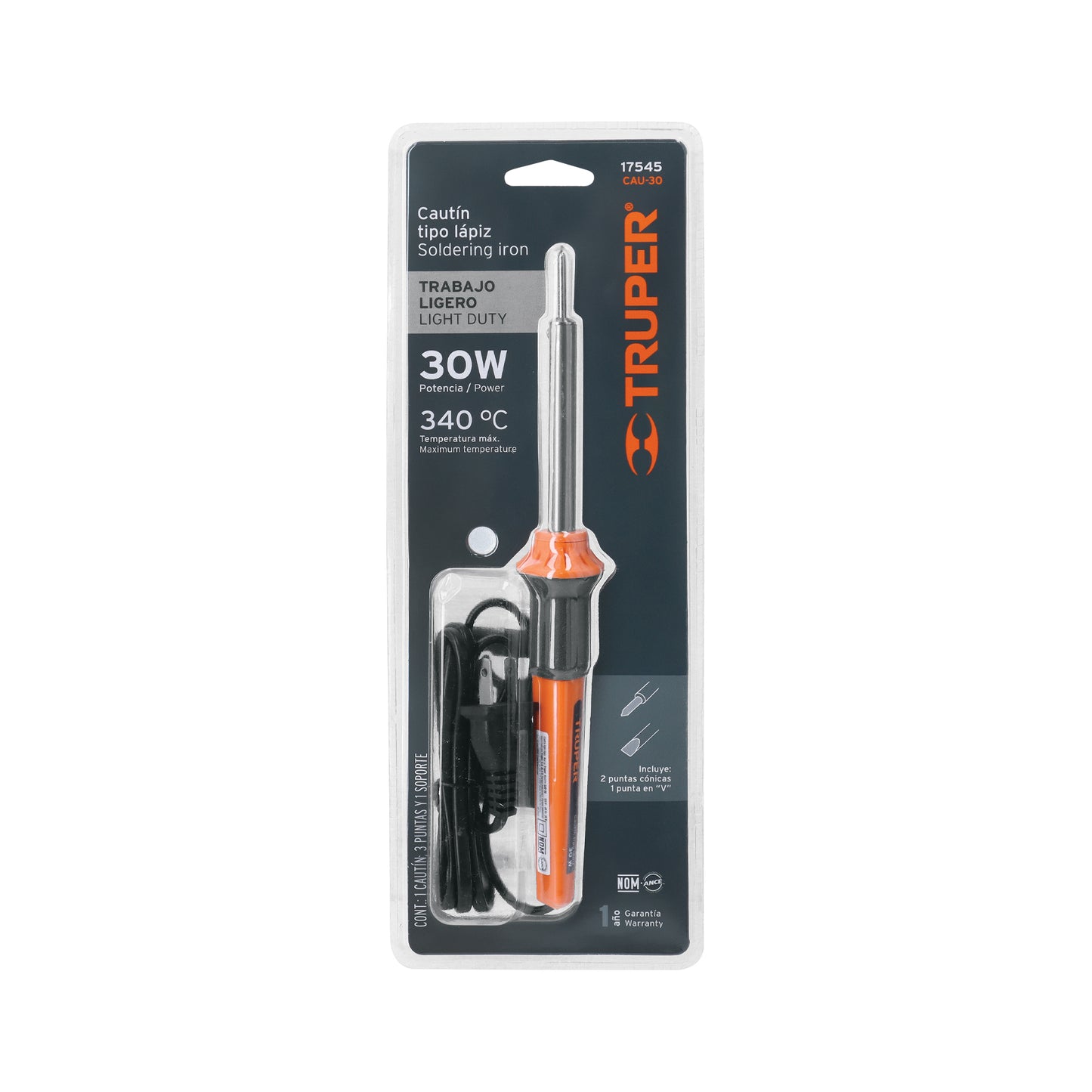 TRUPER CAUTIN TIPO LAPIZ 30W - 17545
