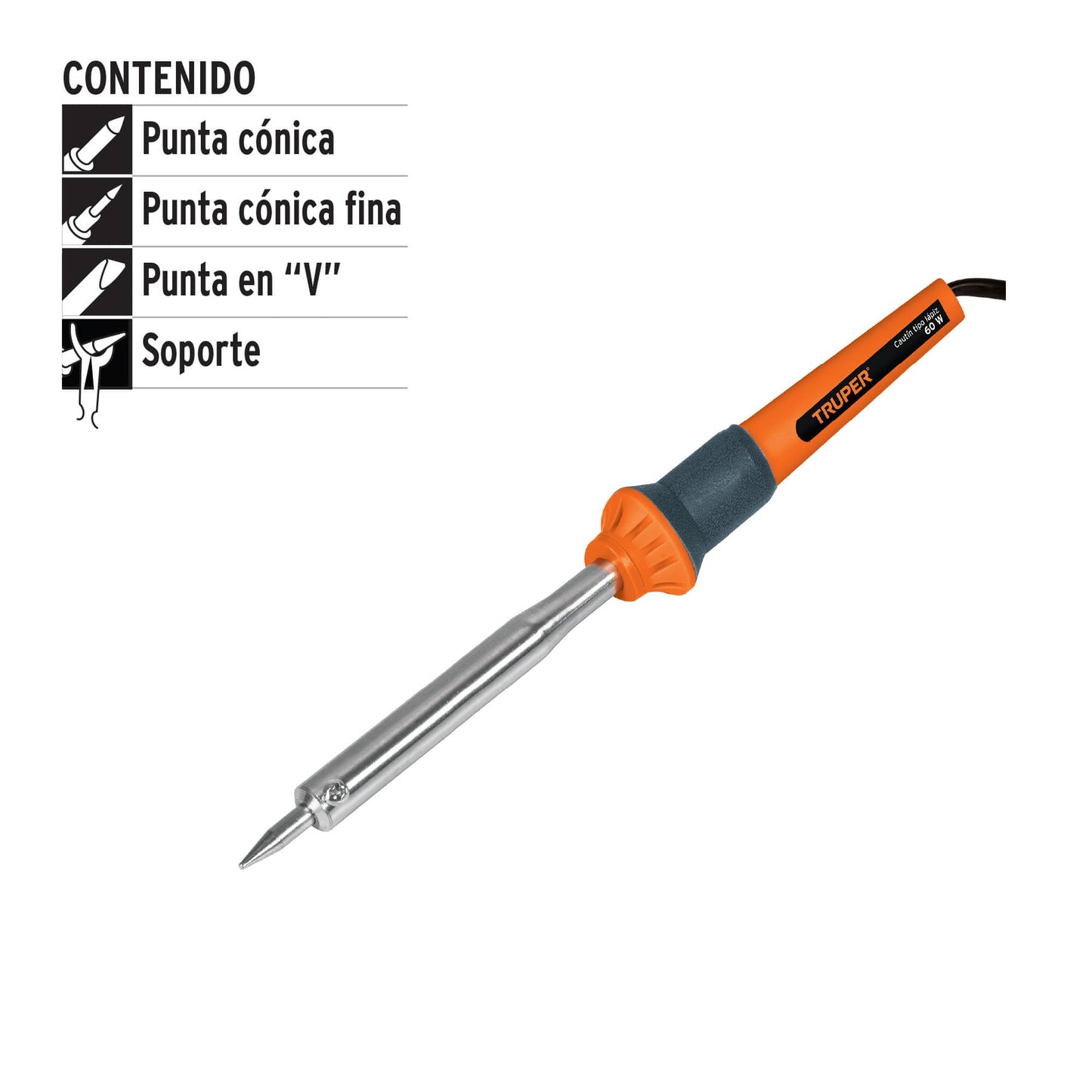 TRUPER CAUTIN TIPO LAPIZ 60W - 17547