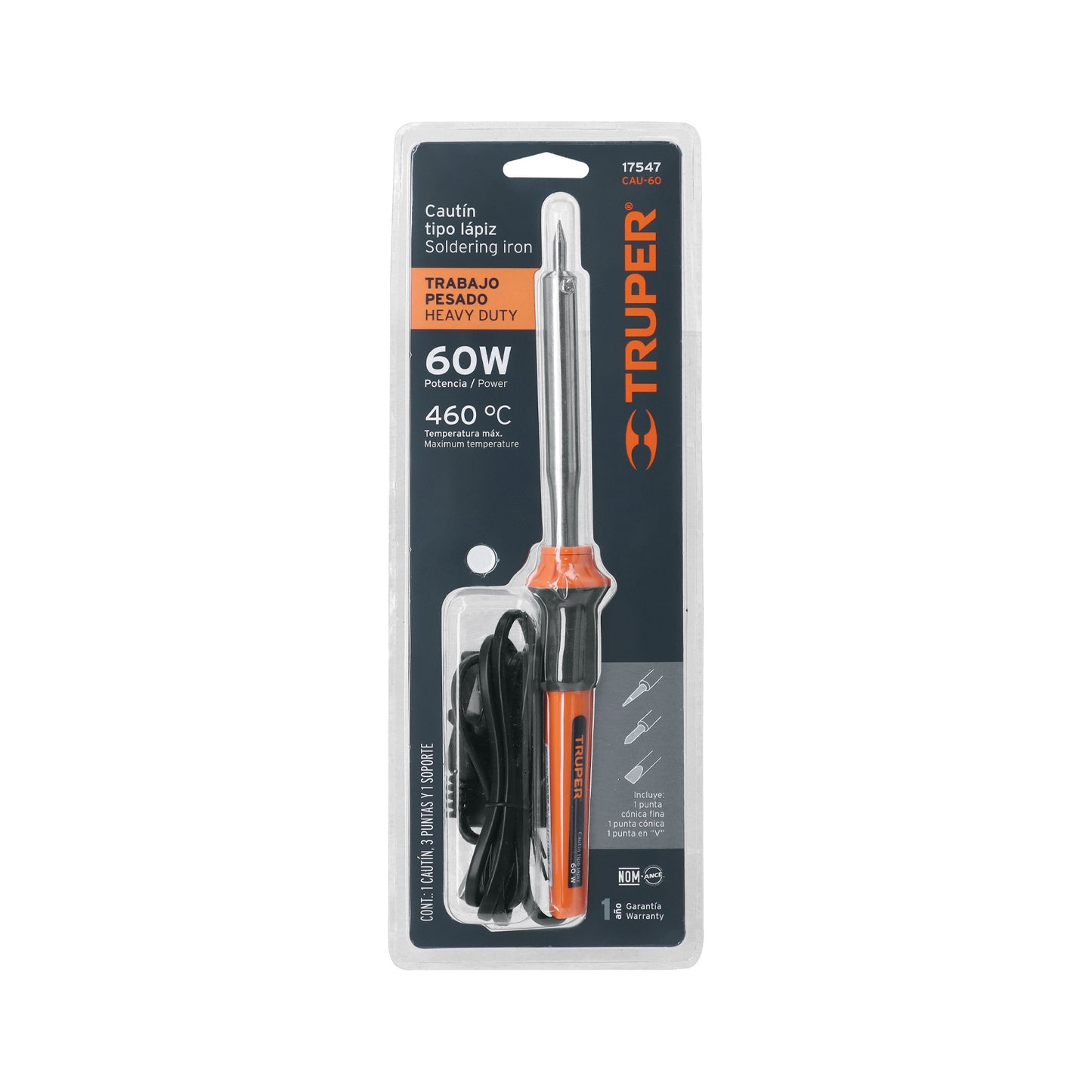 TRUPER CAUTIN TIPO LAPIZ 60W - 17547
