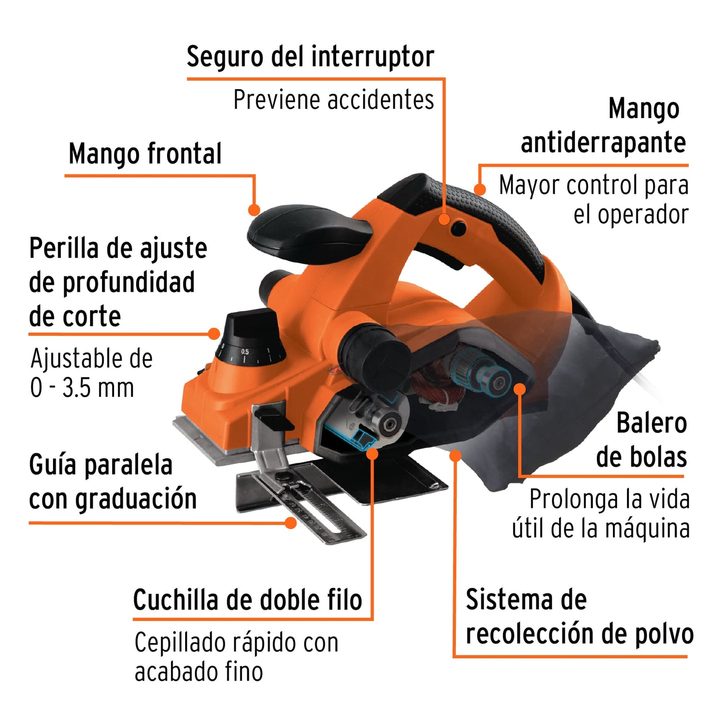 TRUPER CEPILLO ELECTRICO - 100502