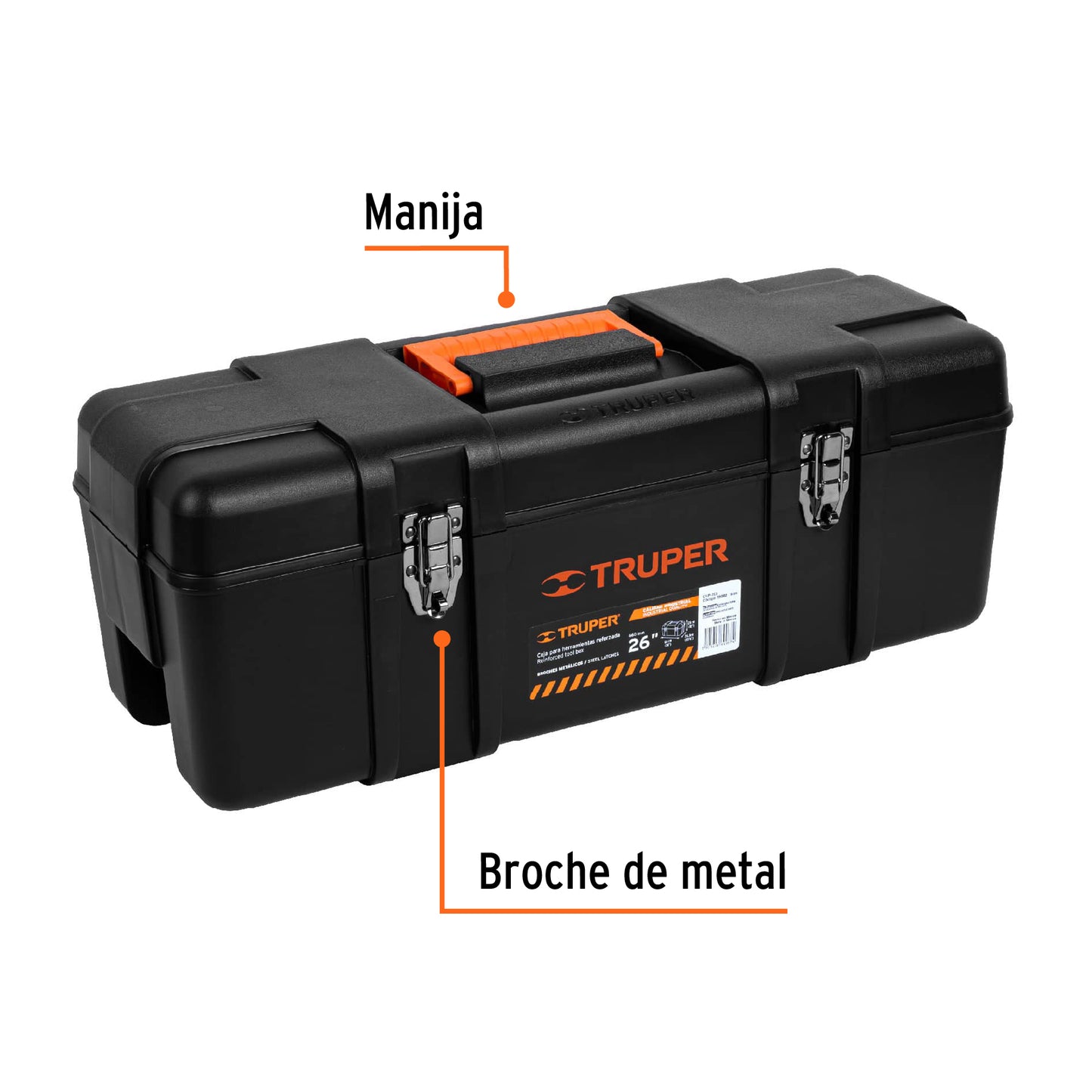 TRUPER CAJA PARA HERRAMIENTAS REFORZADA CHP-26X 19882