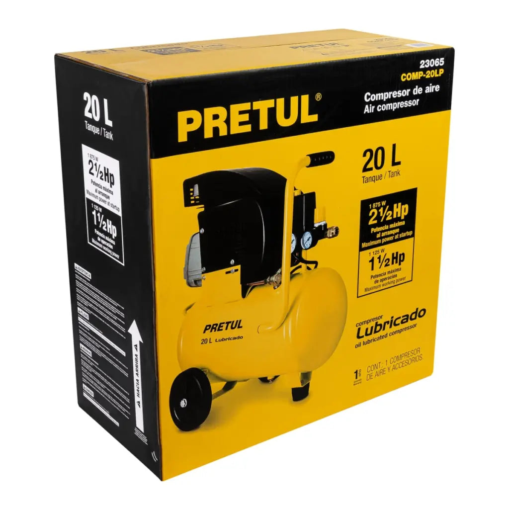 PRETUL COMPRESOR 20LTS 2.5HP COMP20LP