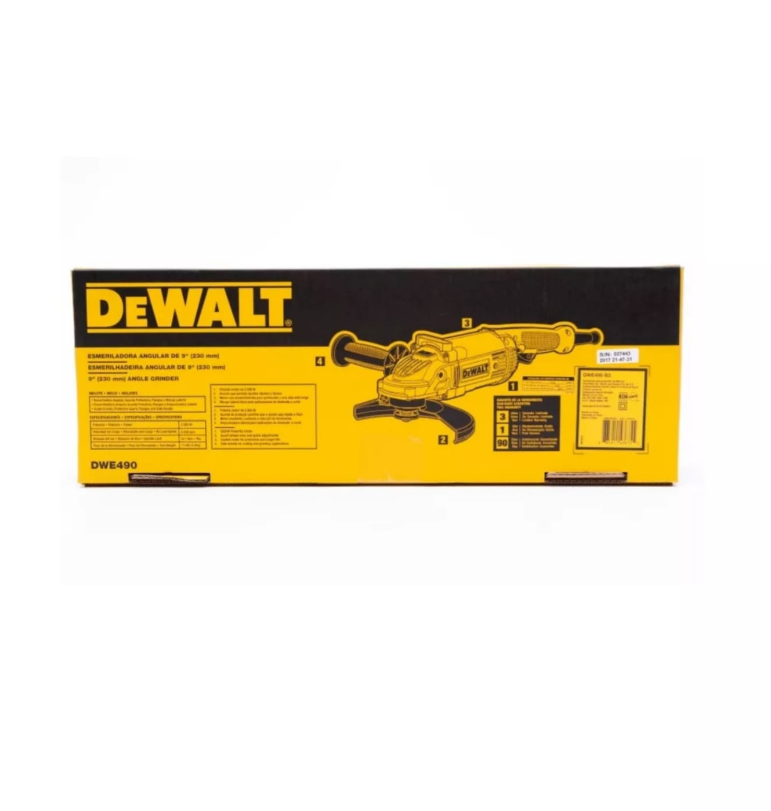 DEWALT PULIDORA ANGULAR DE 9" - DWE490