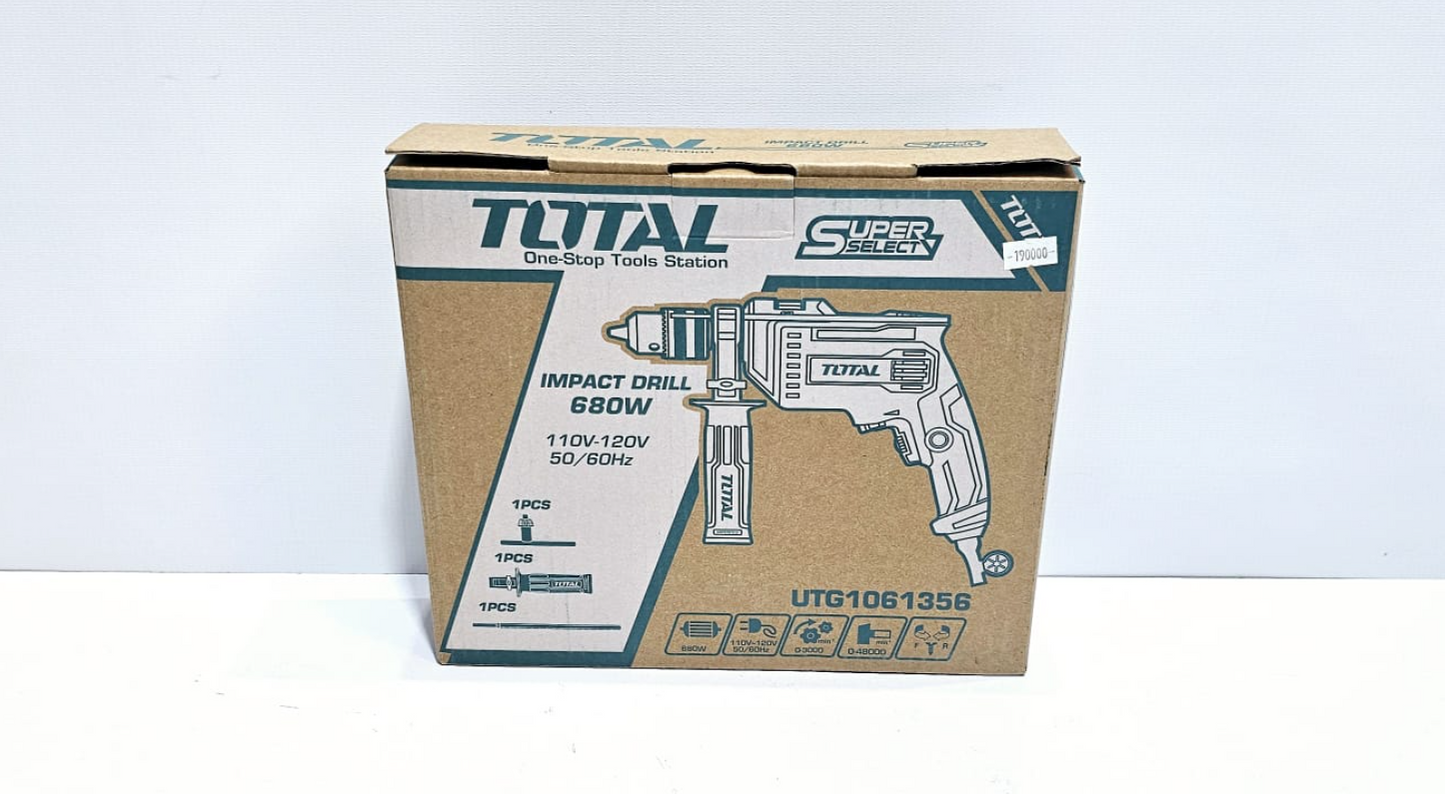 TOTAL TALADRO PERCUTOR DE 1/2" 680W UTG1061356