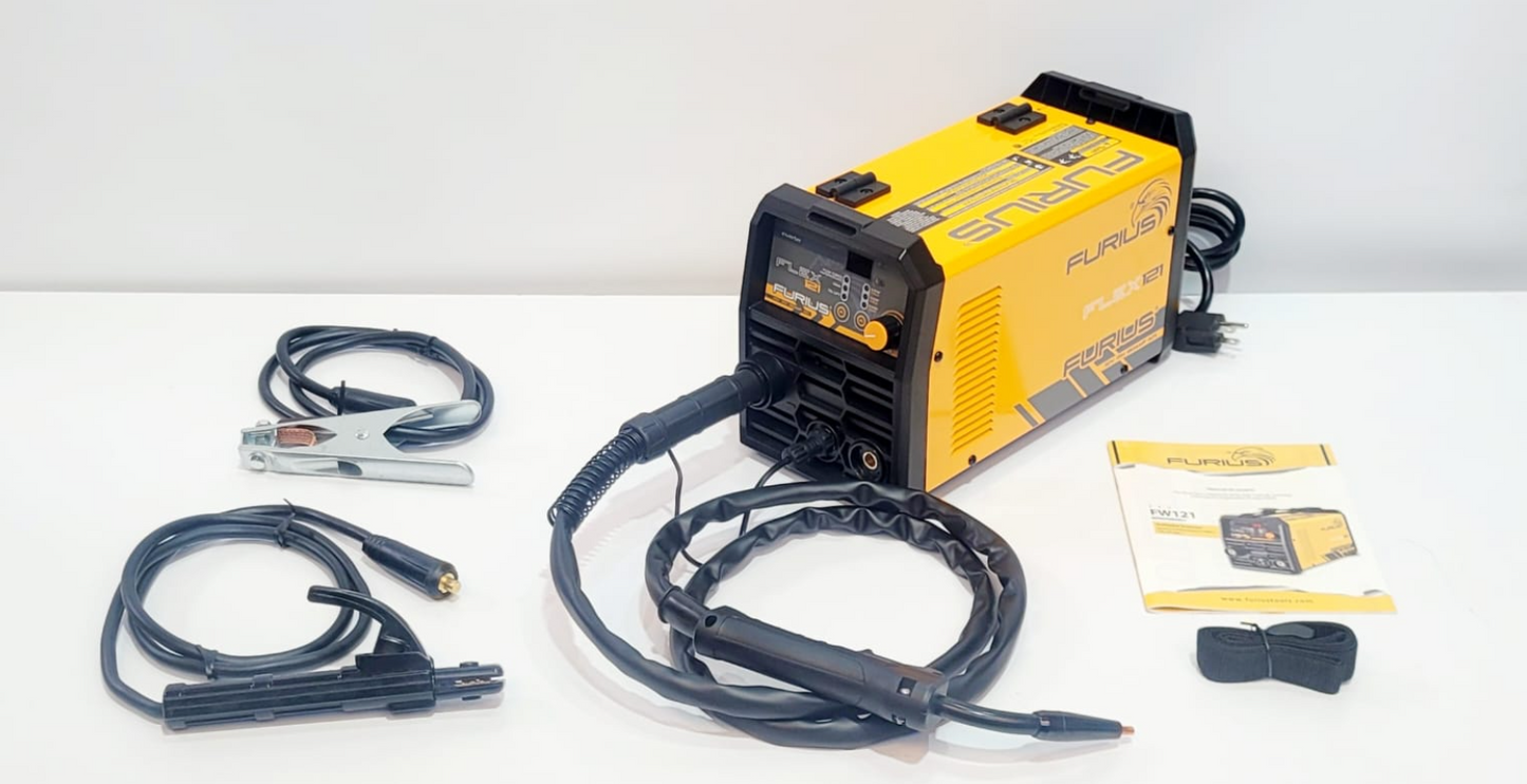 FURIUS SOLDADOR INVERSOR MULTIPROCESO MIG FLEX121 FW121