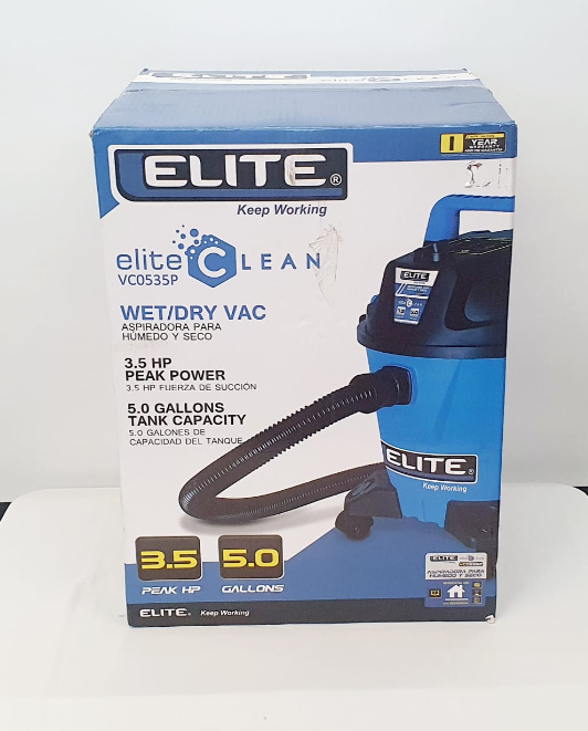 ELITE ASPIRADORA PARA HUMEDO Y SECO 3.5HP VC0535P