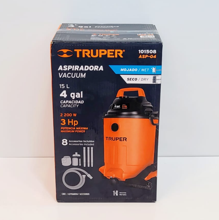 TRUPER ASPIRADORA DE 4 GALONES 101508
