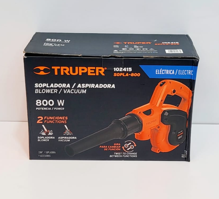 TRUPER SOPLADORA ASPIRADORA 800W 102415
