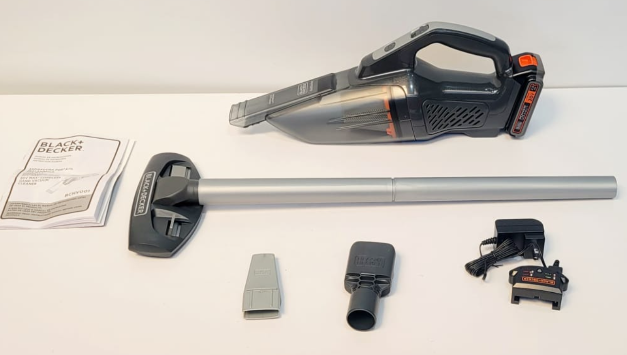 BLACK+DECKER ASPIRADORA PORTATIL INALAMBRICA 20V MAX BCHV001D1E