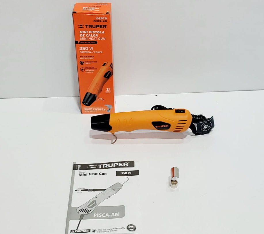 TRUPER MINI PISTOLA DE CALOR 350W 102578