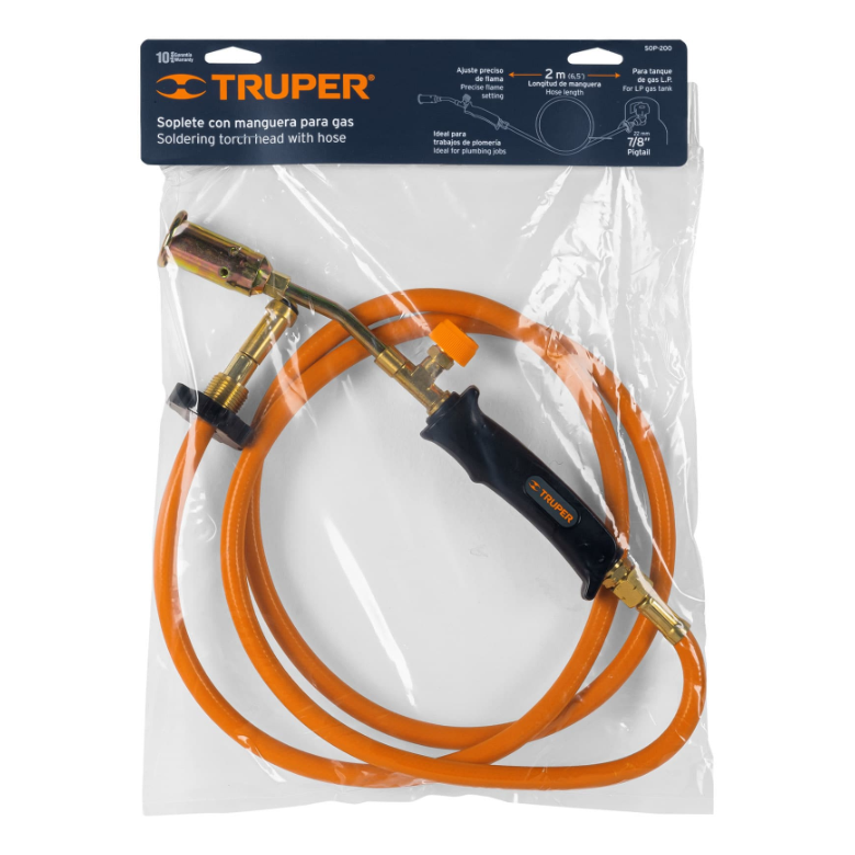 TRUPER SOPLETE CON MANGUERA PARA GAS 16920