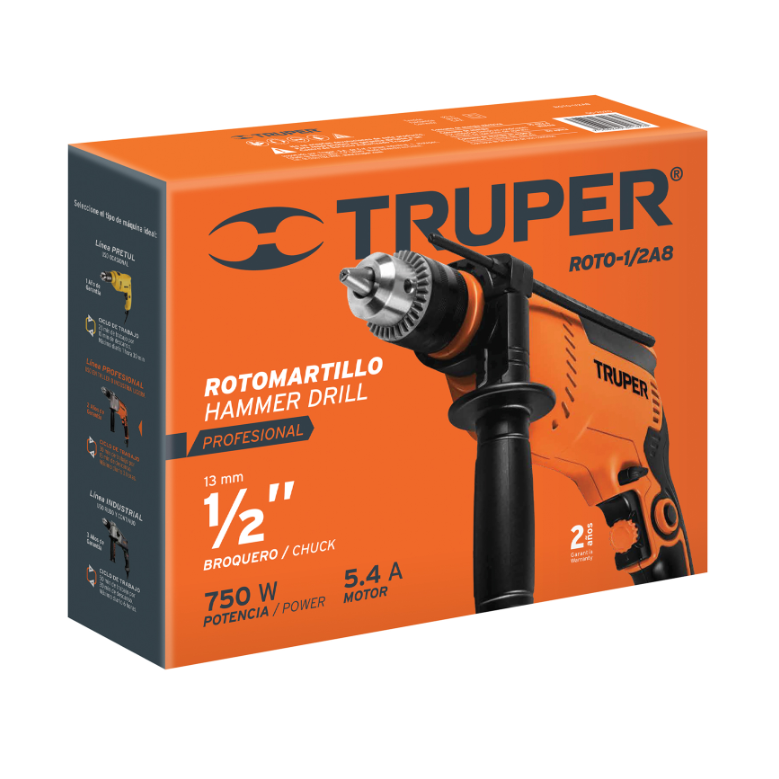 TRUPER ROTOMARTILLO PROFESIONAL 1/2 ROTO-1/2A8 06-2020 14658