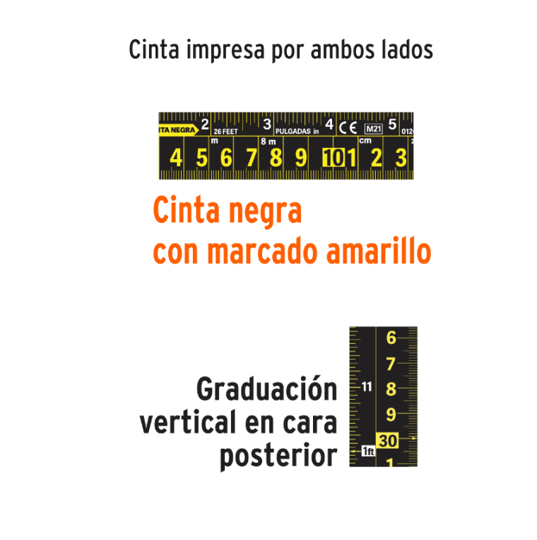 TRUPER FLEXOMETRO 5.5 MTS CINTA NEGRA 11745