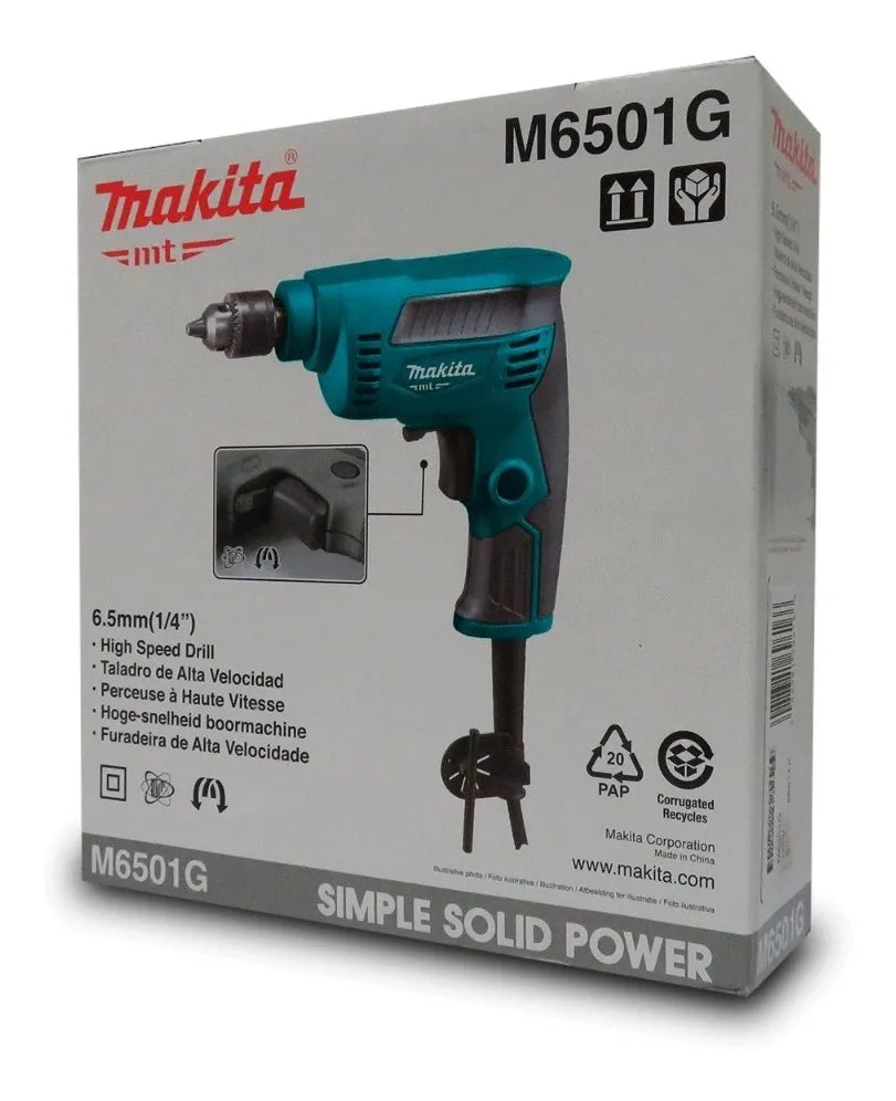 MAKITA TALADRO DE ALTA VELOCIDAD PEQUEÑO (1/4") M6501G