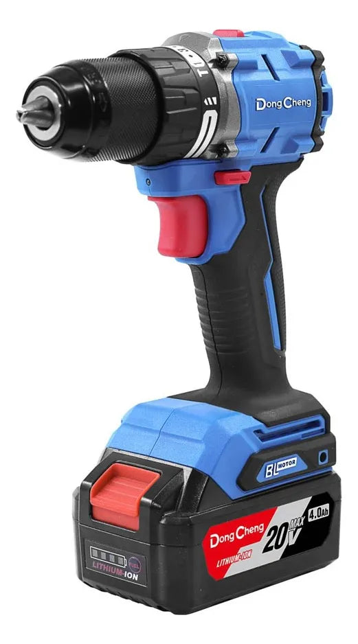 DONG CHENG TALADRO PERCUTOR INALAMBRICO 1/2" BRUSHLESS 20V CON 2 BATERIAS DE 2 AH - DCJZ2060I