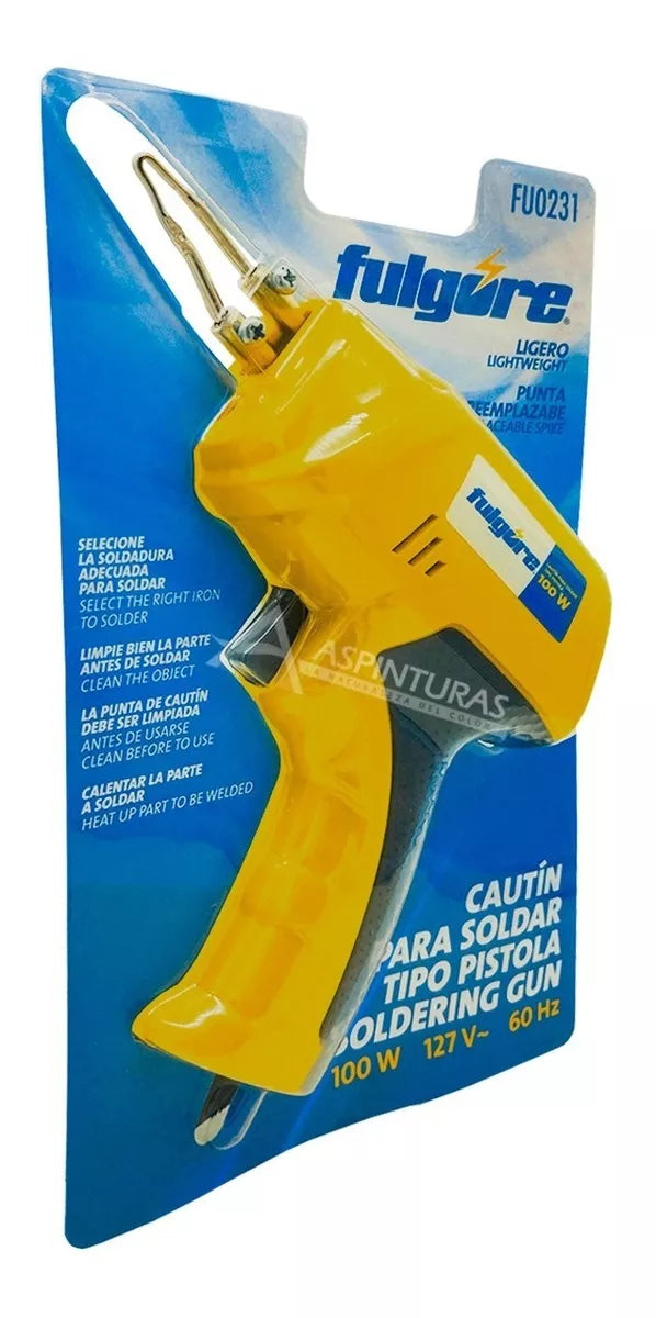 FULGORE CAUTIN PARA SOLDAR TIPO PISTOLA 100W FU0231
