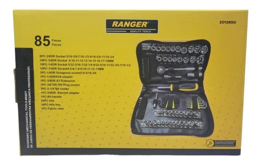 RANGER JUEGO DE HERRAMIENTA MECANICA X85PZS
