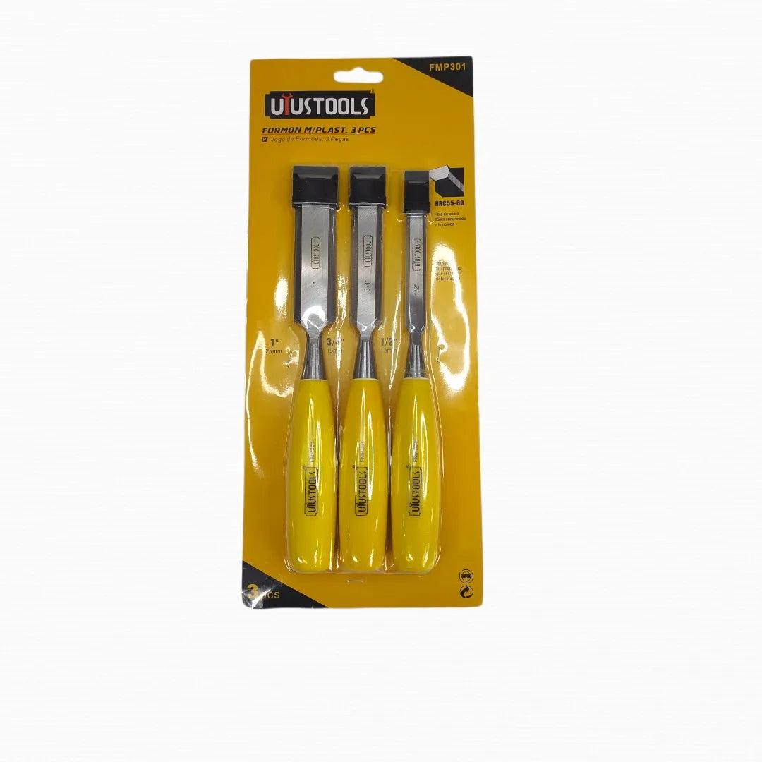 UYUSTOOLS JUEGO DE FORMONES M/PLAST 3 PIEZAS 1" - 3/4" - 1/2" FMP301