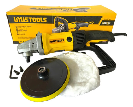 UYUSTOOLS PULIDORA DE FELPA 180MM 1400W UY-PLF180